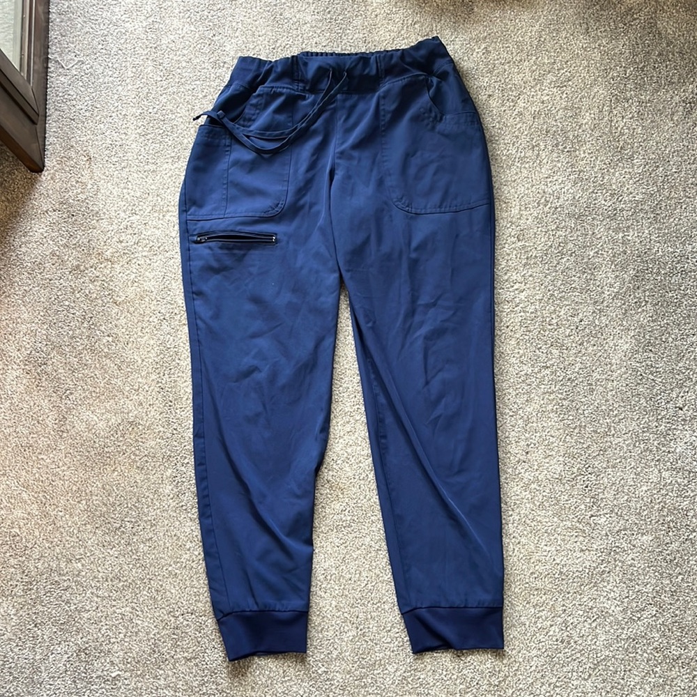 Navy scrub joggers